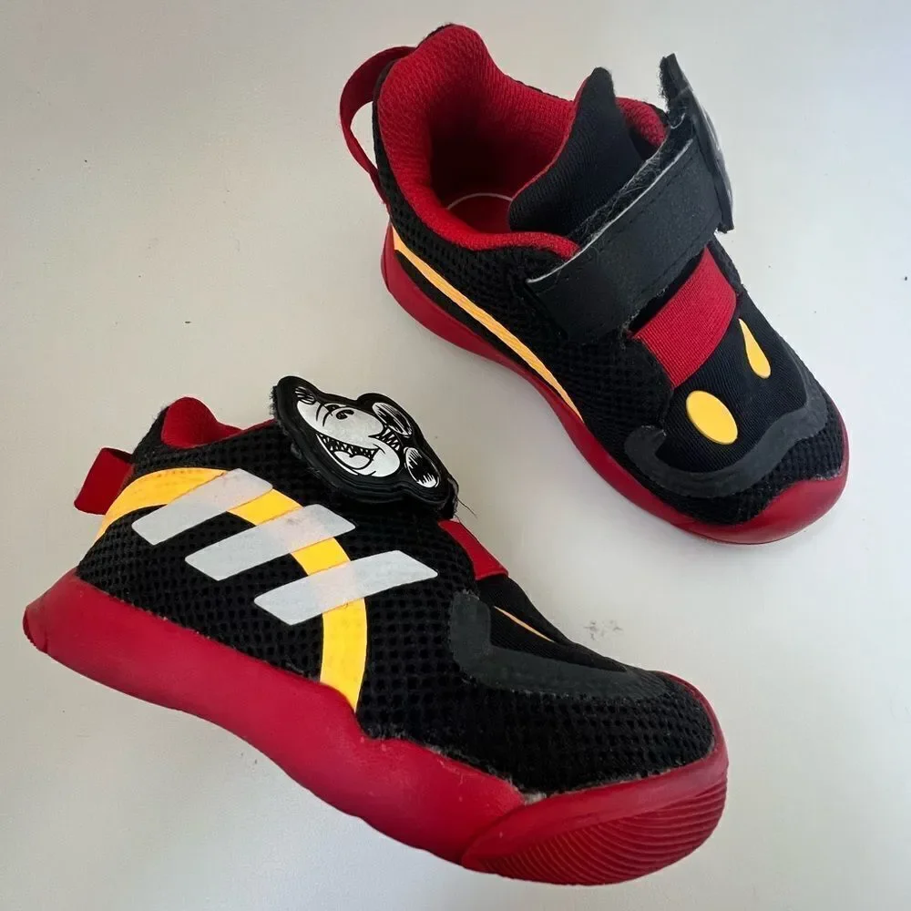 Adidas Disney Mickey Mouse Active Play Sneakers Toddler Size 7